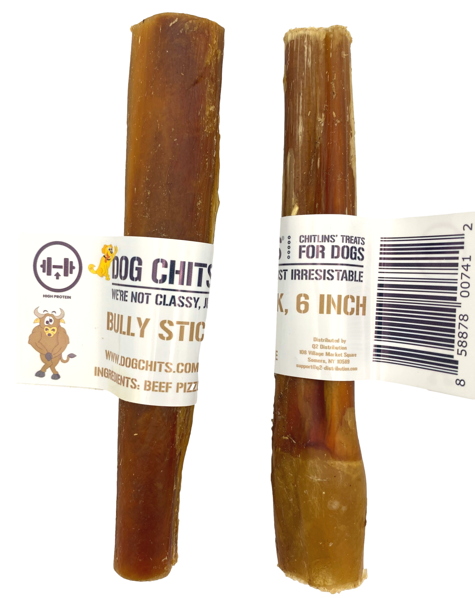 Bully Sticks, 6" 50 Pack, Open Top Bin Box (WHOLESALE ONLY)